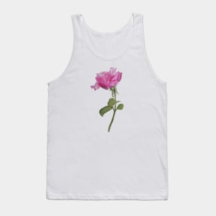 Watercolor rose Tank Top